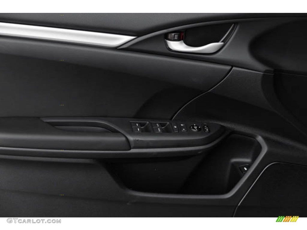 2019 Honda Civic Sport Sedan Black Door Panel Photo #130836702