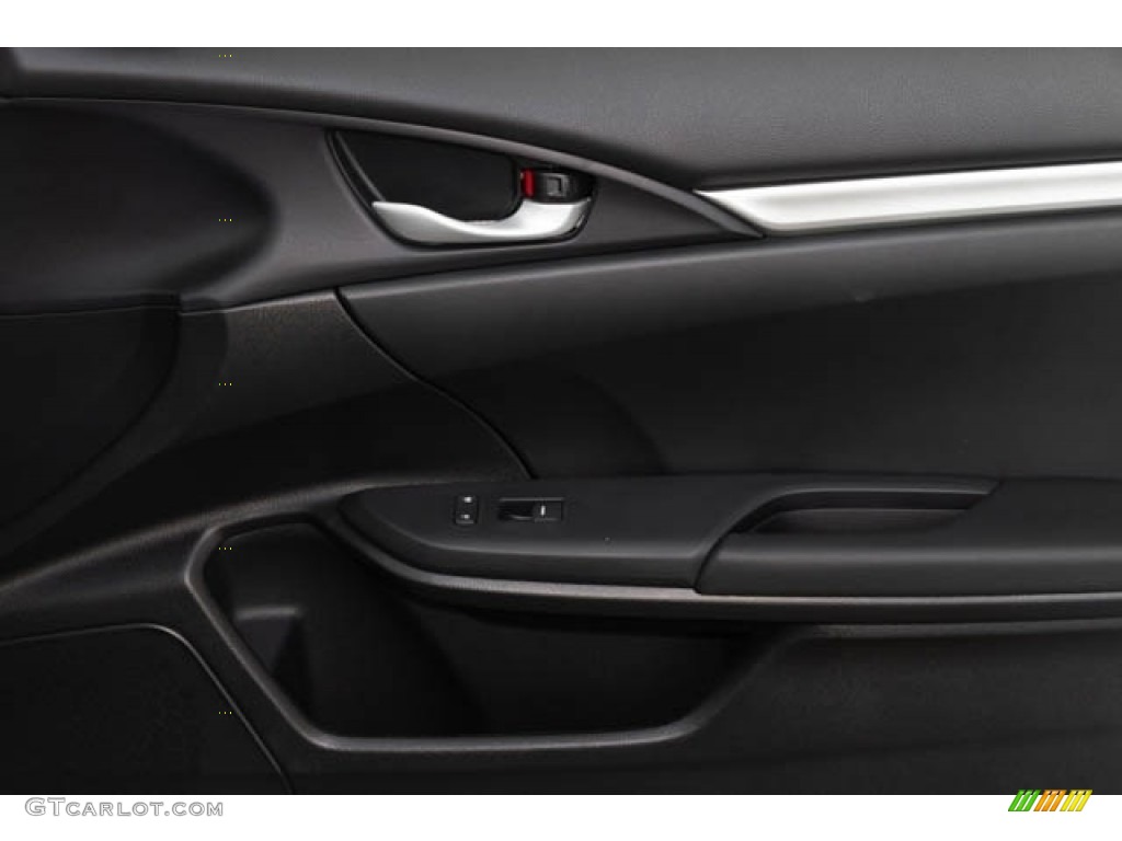 2019 Honda Civic Sport Sedan Black Door Panel Photo #130836772