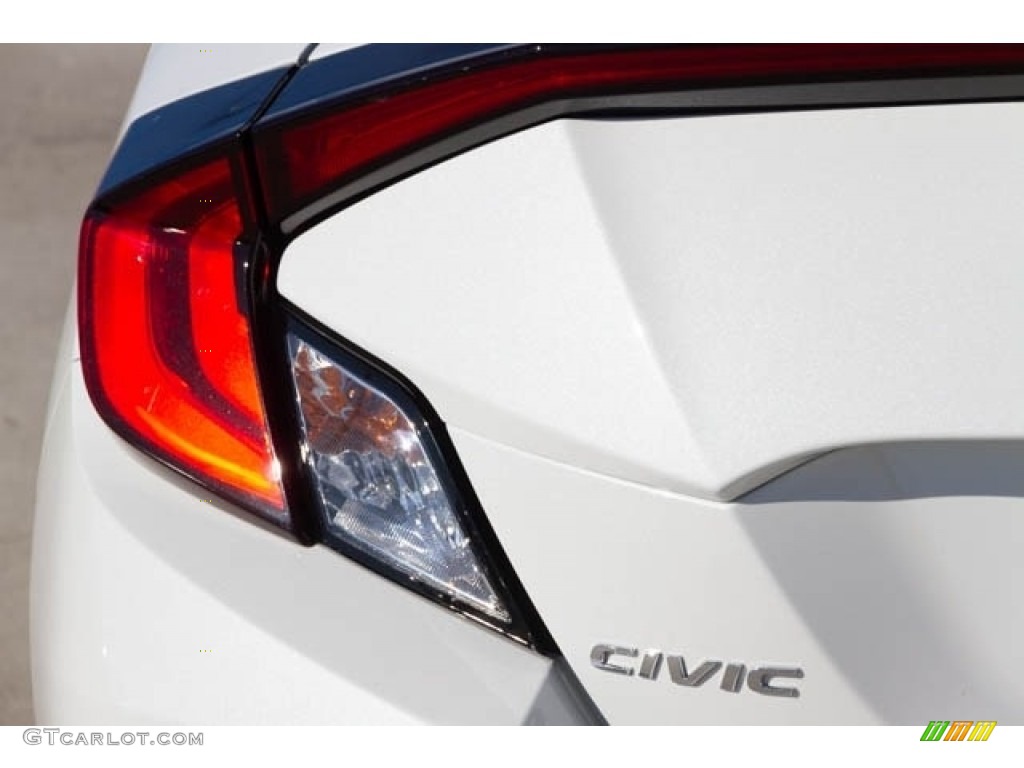 2019 Civic EX Coupe - Platinum White Pearl / Black photo #7