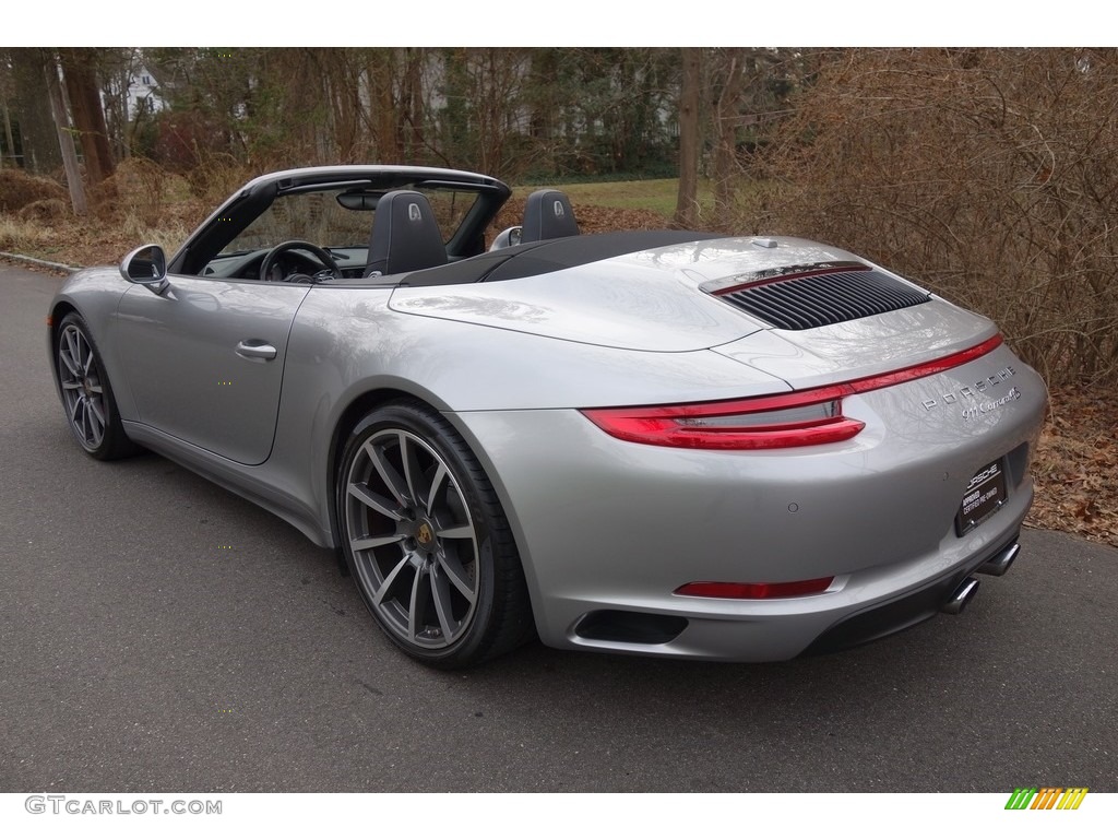 2017 911 Carrera 4S Cabriolet - GT Silver Metallic / Black photo #4