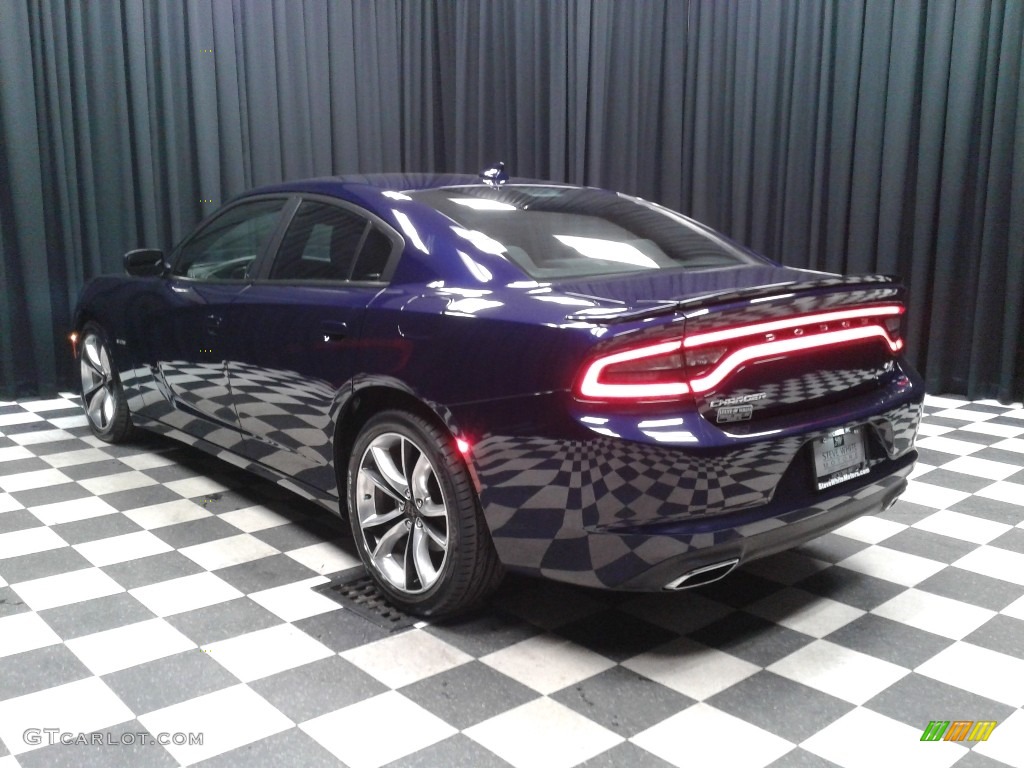 2016 Charger R/T - Jazz Blue Pearl Coat / Black photo #8