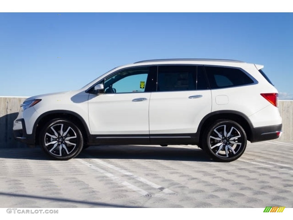 White Diamond Pearl 2019 Honda Pilot Touring Exterior Photo #130839306