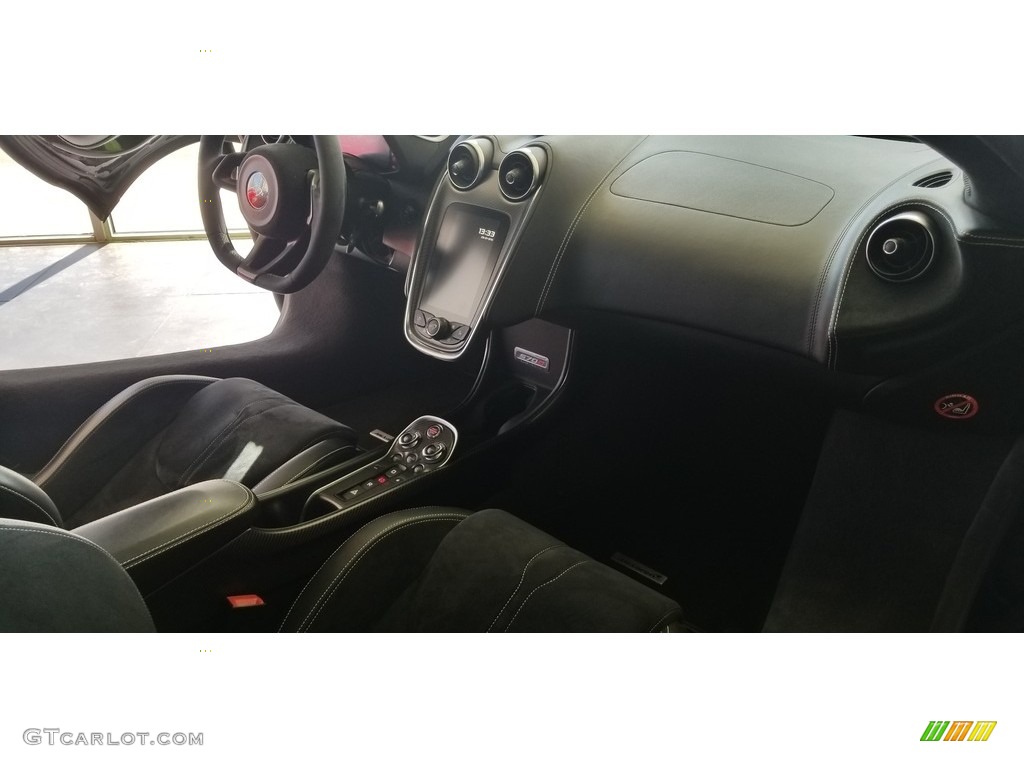 2017 McLaren 570S Coupe Carbon Black/Jet Black/Stone Gray Dashboard Photo #130839380
