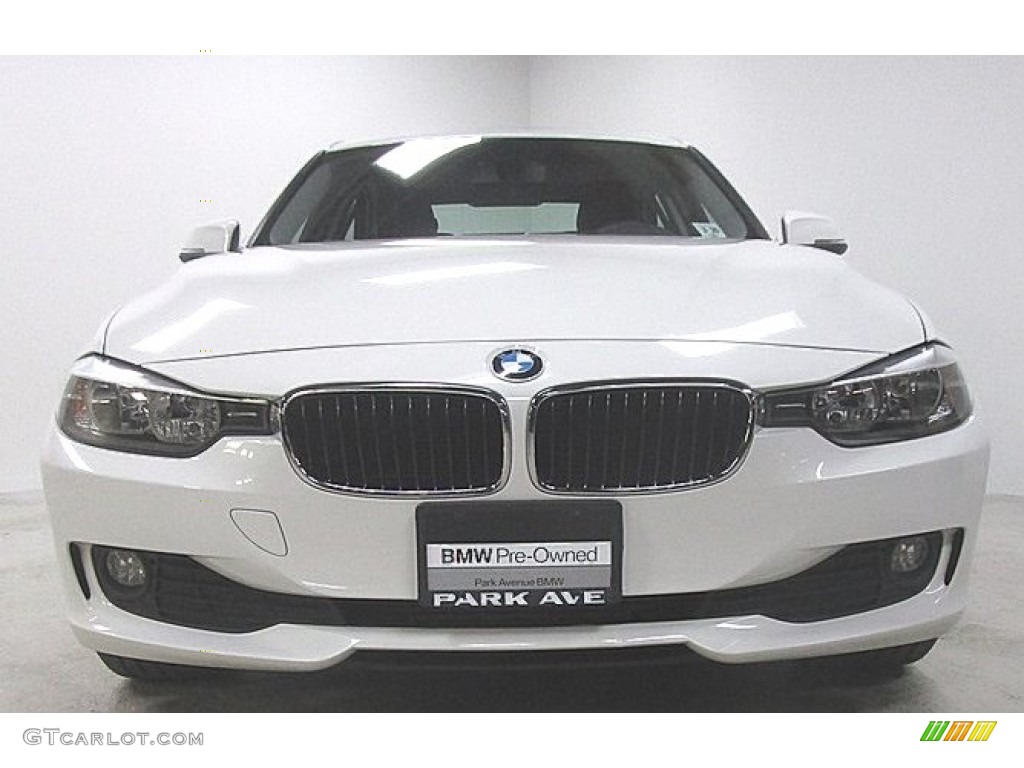 2015 3 Series 320i xDrive Sedan - Alpine White / Black photo #6