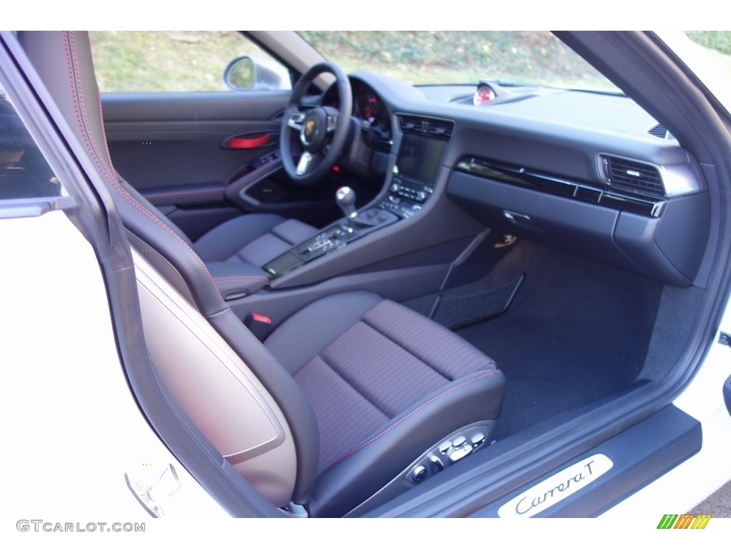 Black Interior 2019 Porsche 911 Carrera T Coupe Photo #130841059