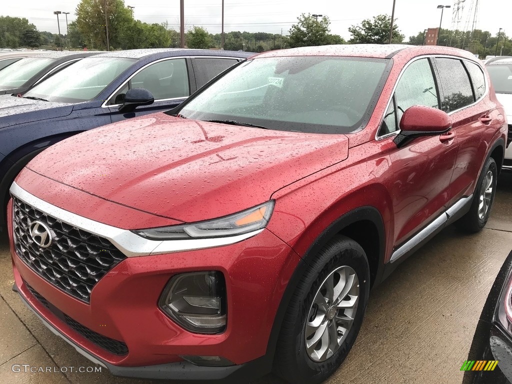 Scarlet Red 2019 Hyundai Santa Fe SEL Exterior Photo #130842147