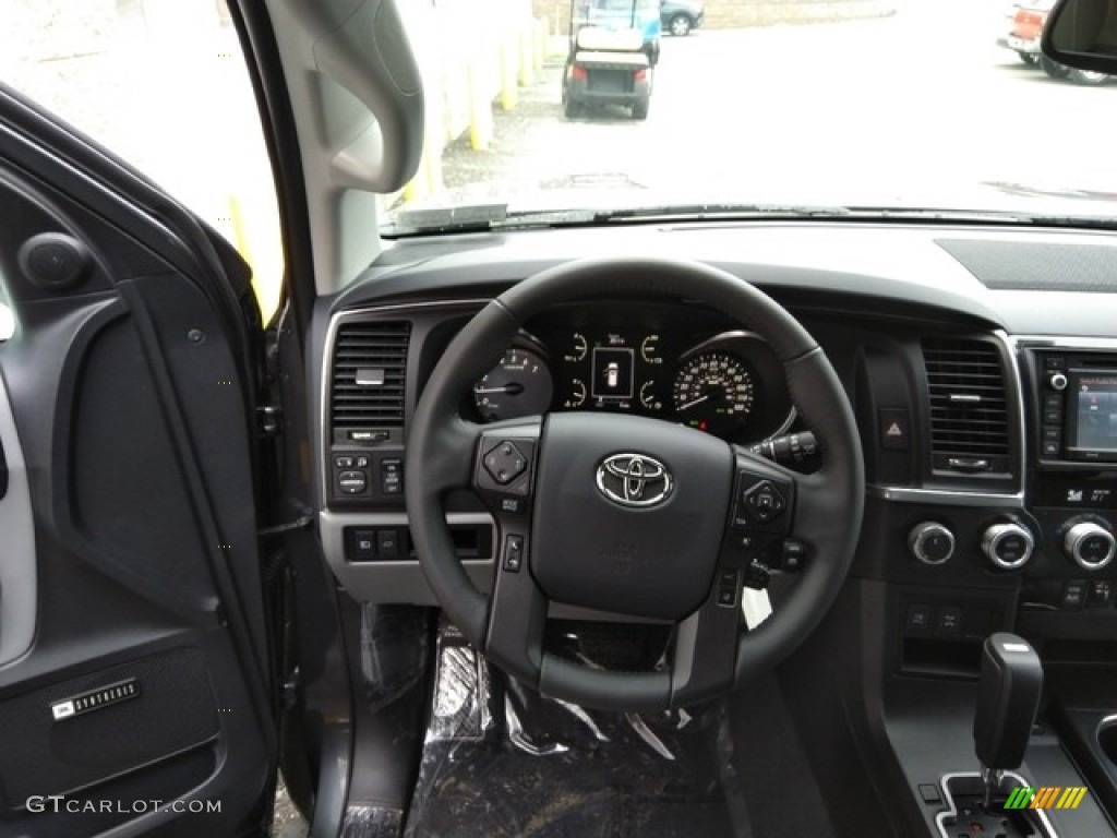 2019 Toyota Sequoia Limited 4x4 Graphite Steering Wheel Photo #130844310