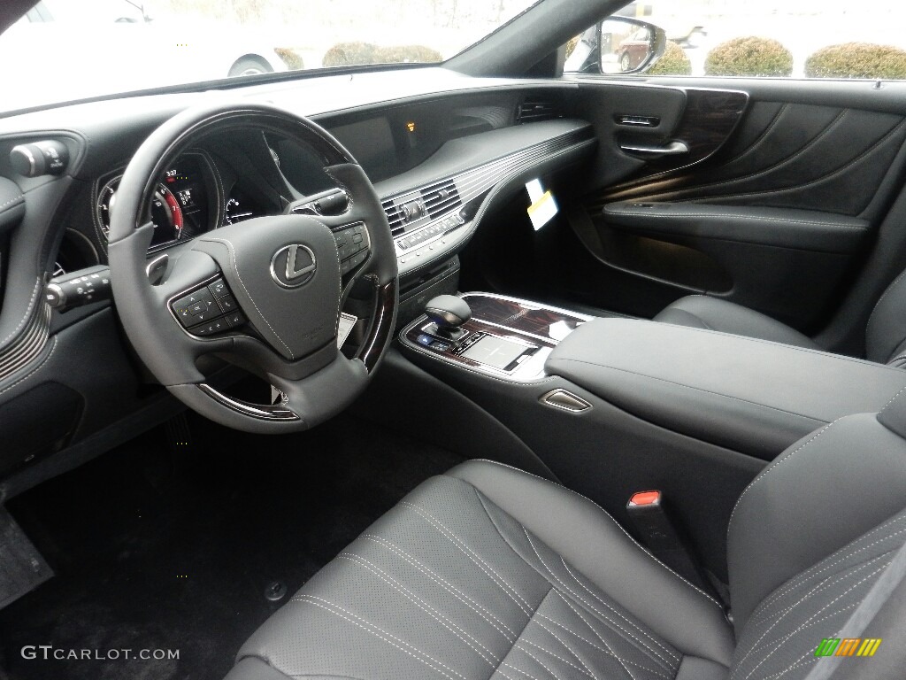 Black Interior 2019 Lexus LS 500 AWD Photo #130847127