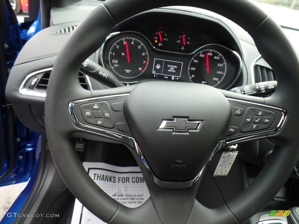 2019 Chevrolet Cruze LT Hatchback Black Steering Wheel Photo #130848546