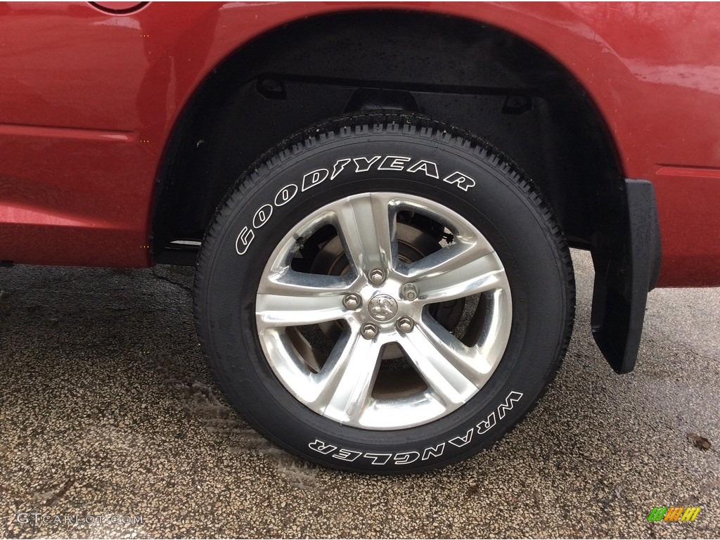 2013 1500 Sport Quad Cab 4x4 - Deep Cherry Red Pearl / Black photo #12