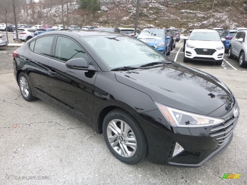 2019 Elantra SEL - Phantom Black / Black photo #3