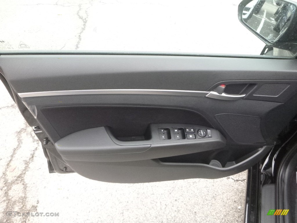 2019 Elantra SEL - Phantom Black / Black photo #11