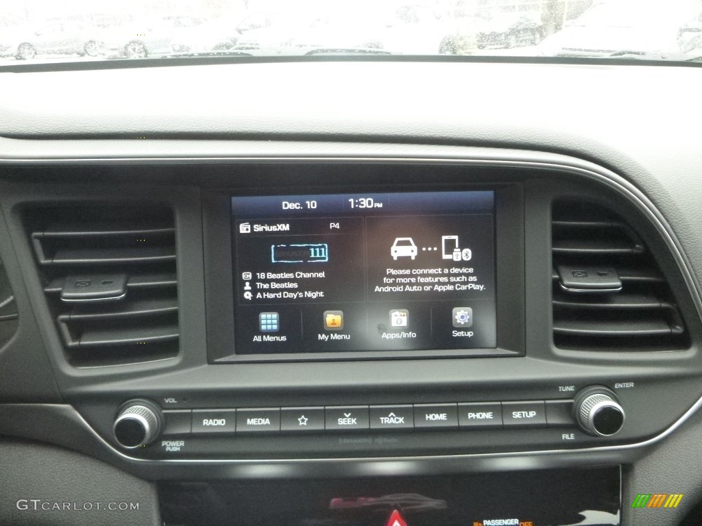 2019 Elantra SEL - Phantom Black / Black photo #14