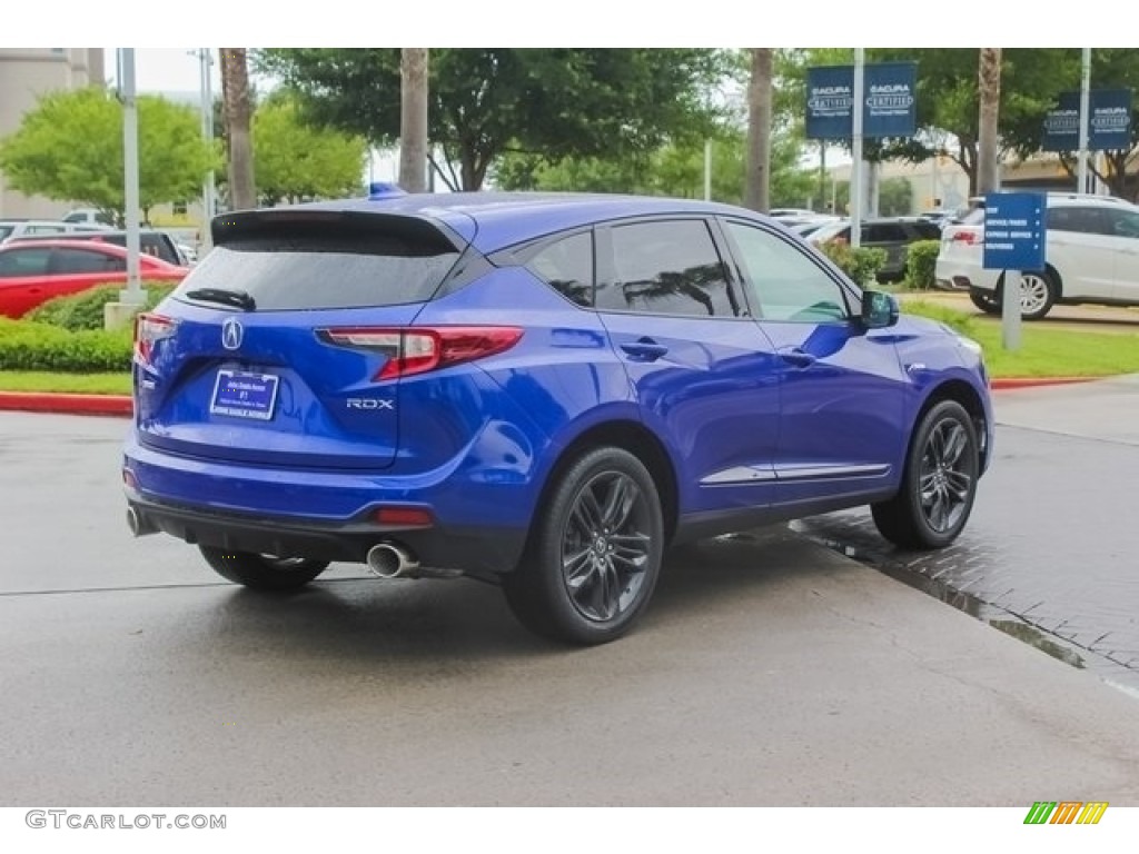 2019 RDX A-Spec - Apex Blue Pearl / Red photo #7