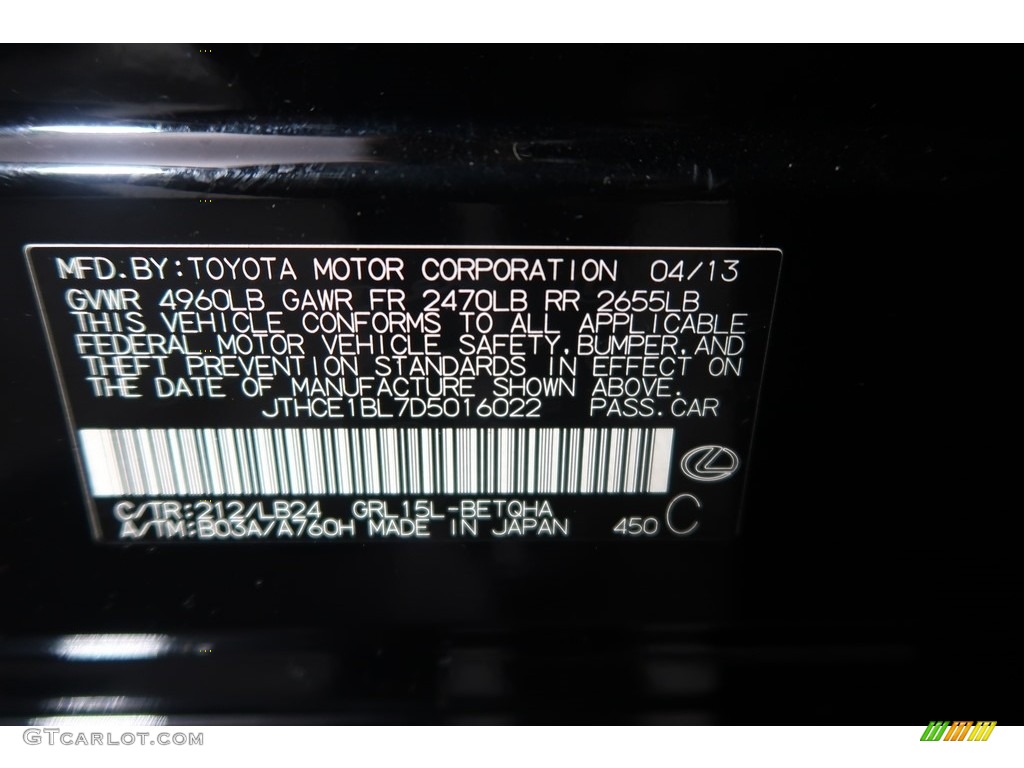 2013 GS 350 AWD - Obsidian Black / Black photo #46