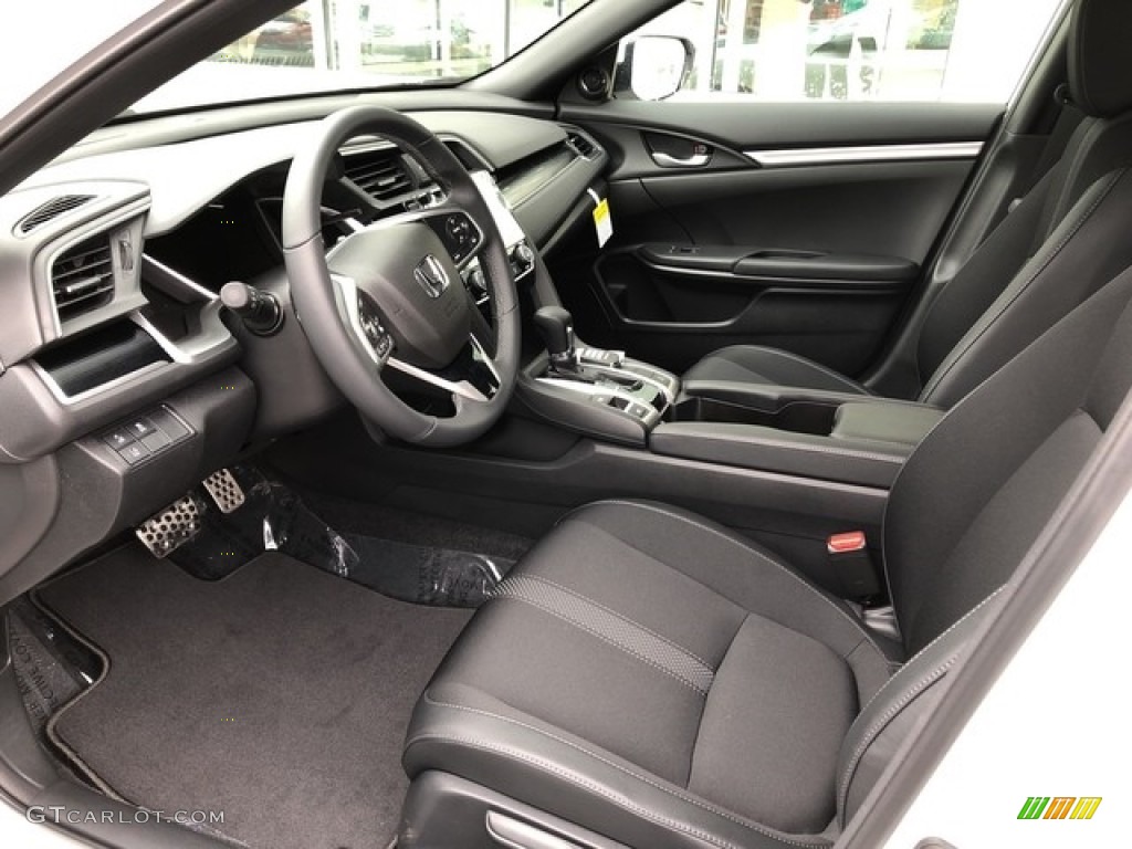 Black Interior 2019 Honda Civic Sport Sedan Photo #130854504