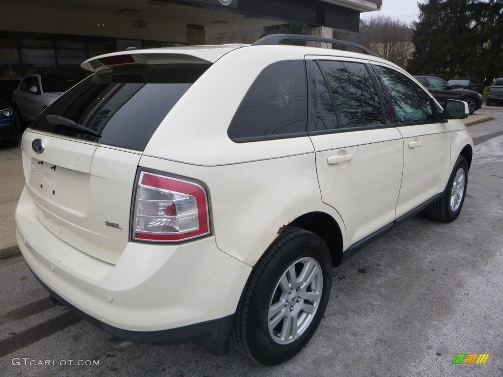 2008 Edge SEL - White Sand Tri-Coat Metallic / Camel photo #2