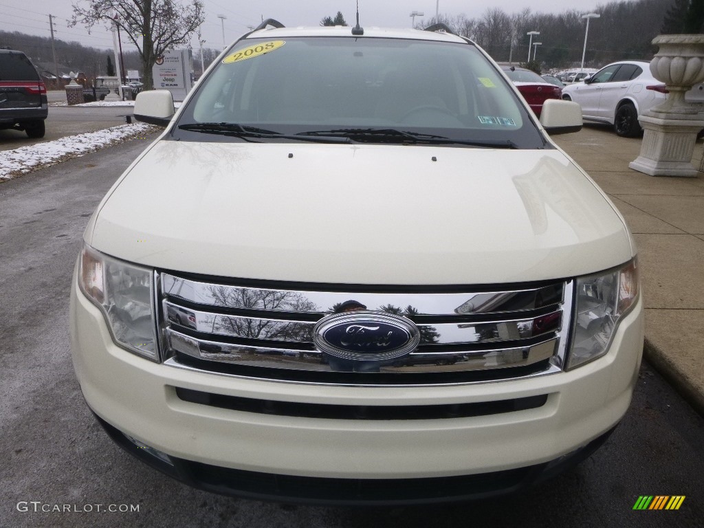 2008 Edge SEL - White Sand Tri-Coat Metallic / Camel photo #4