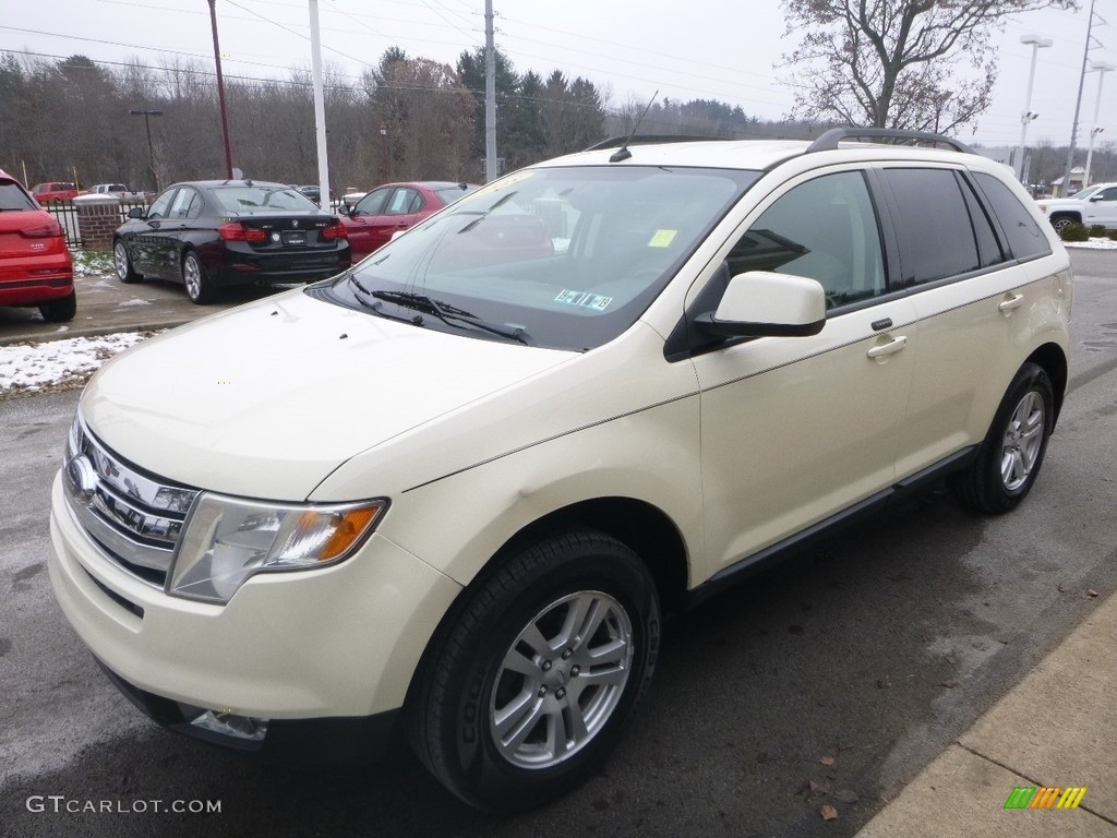2008 Edge SEL - White Sand Tri-Coat Metallic / Camel photo #5