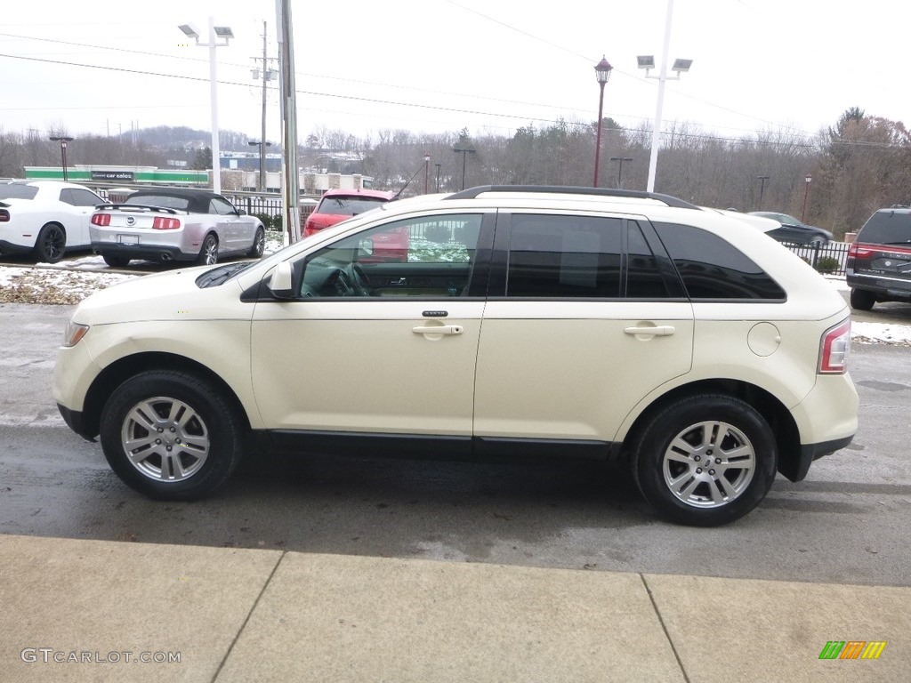 2008 Edge SEL - White Sand Tri-Coat Metallic / Camel photo #6