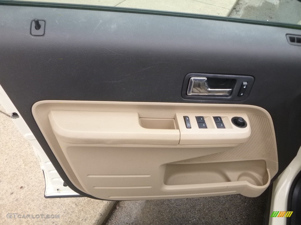 2008 Edge SEL - White Sand Tri-Coat Metallic / Camel photo #14