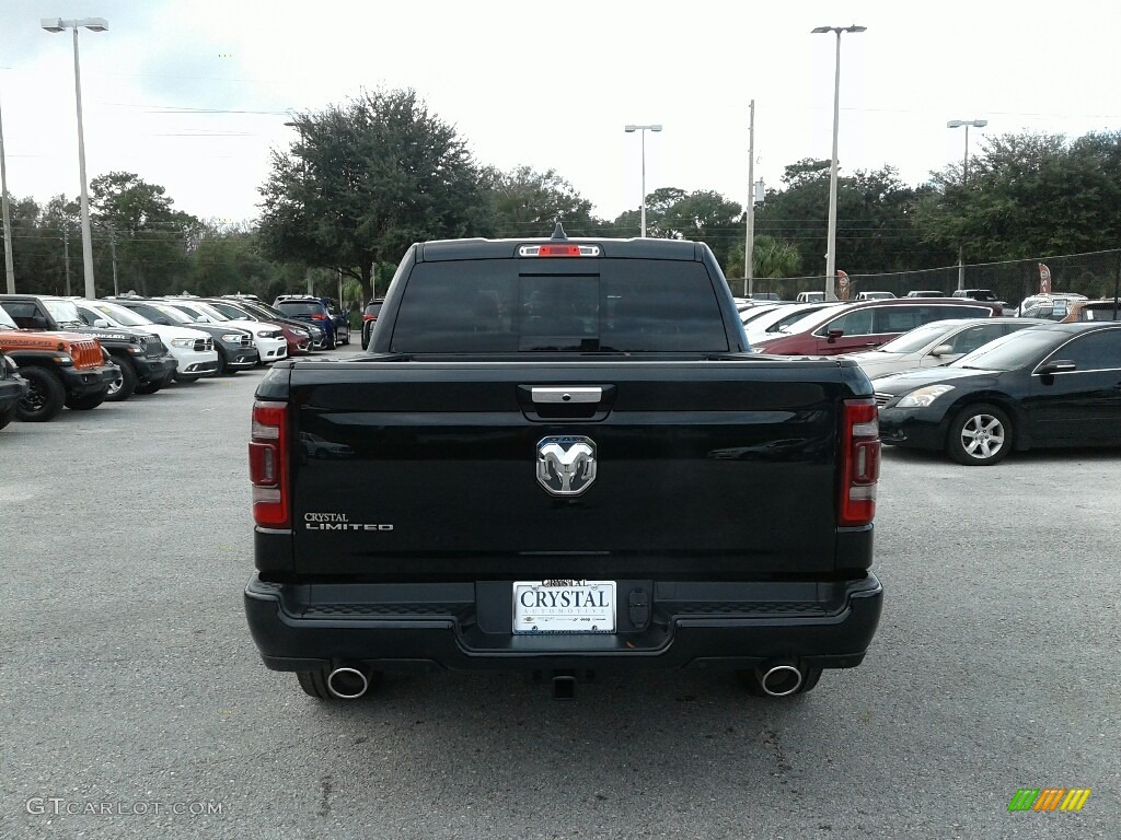 2019 1500 Limited Crew Cab - Diamond Black Crystal Pearl / Black photo #4