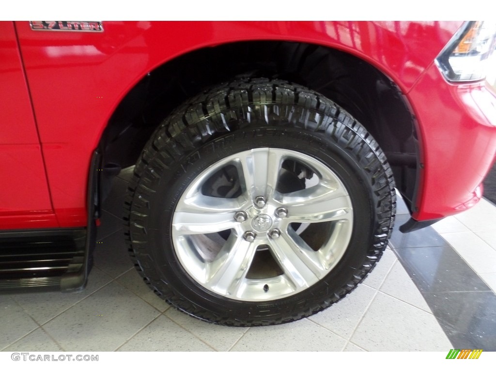 2014 1500 Sport Quad Cab 4x4 - Flame Red / Black photo #40