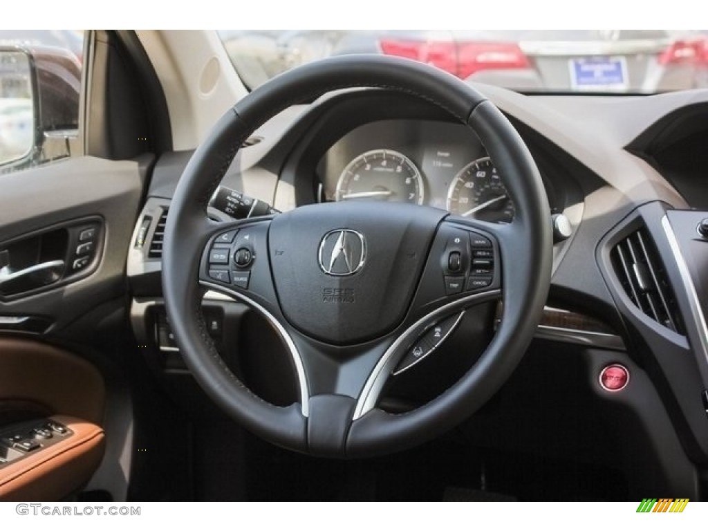2019 Acura MDX AWD Espresso Steering Wheel Photo #130862352