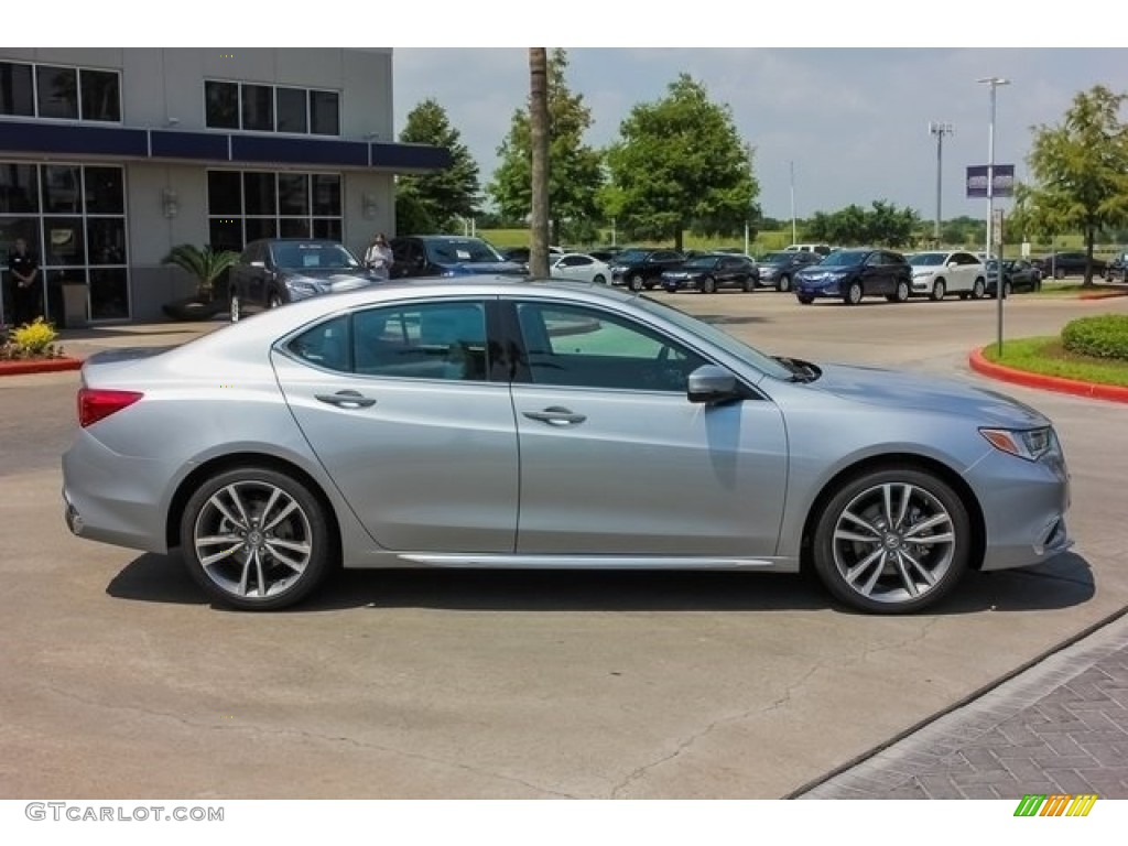 Lunar Silver Metallic 2019 Acura TLX V6 Sedan Exterior Photo #130863642