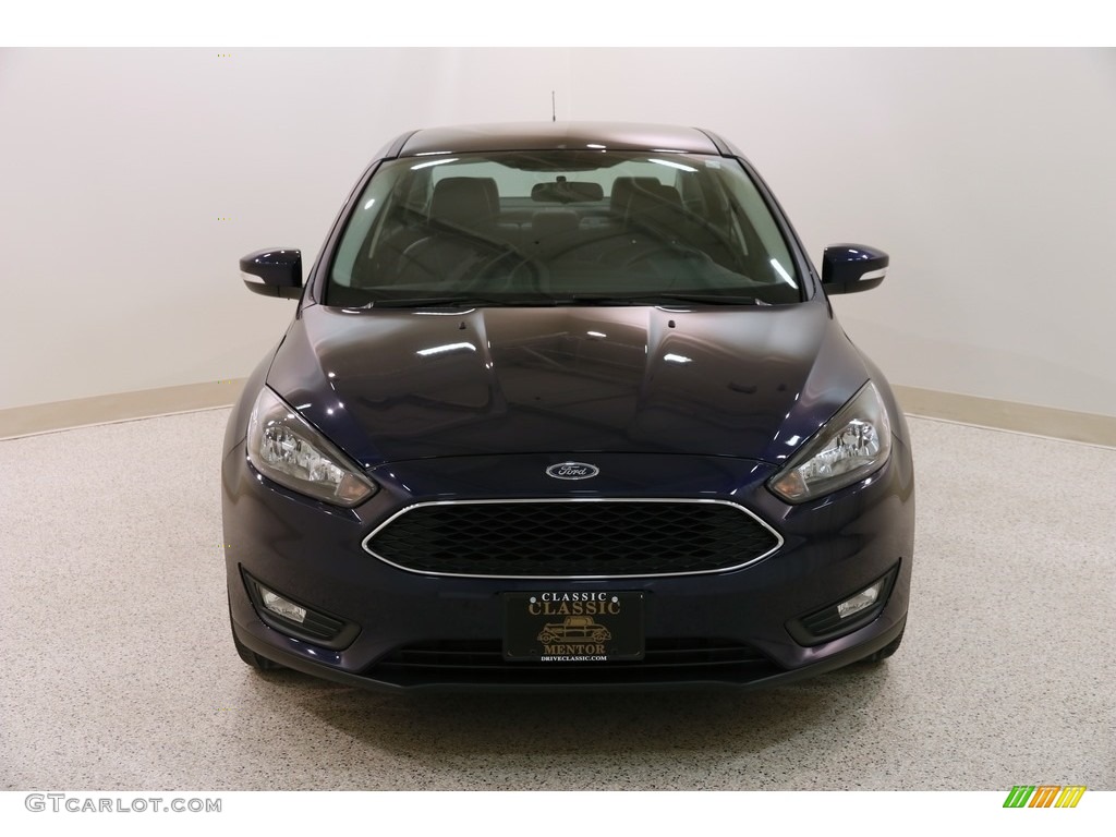 2016 Focus SE Sedan - Kona Blue / Charcoal Black photo #2