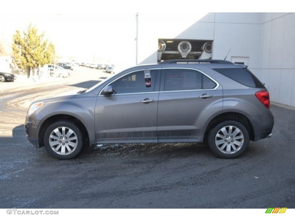 2010 Equinox LT AWD - Mocha Steel Metallic / Jet Black/Light Titanium photo #3