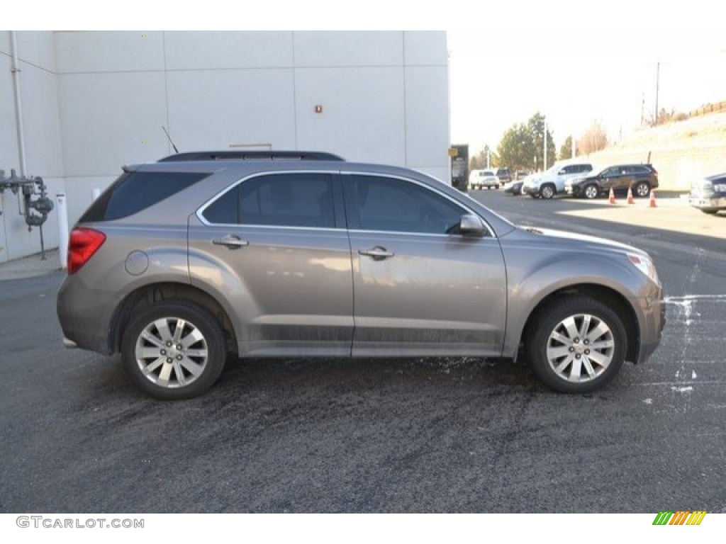 2010 Equinox LT AWD - Mocha Steel Metallic / Jet Black/Light Titanium photo #7