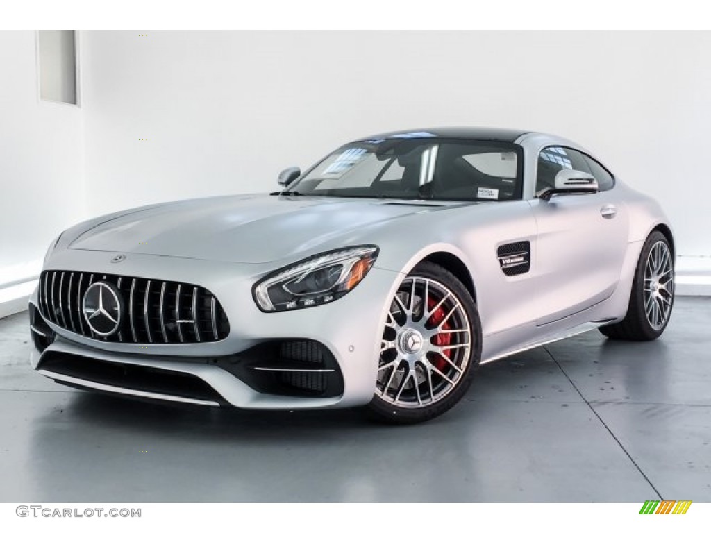 designo Iridium Silver Magno (Matte) 2019 Mercedes-Benz AMG GT C Coupe Exterior Photo #130871676