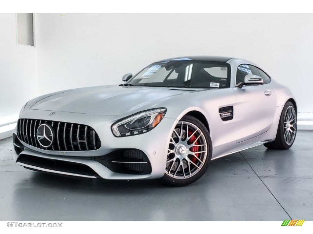 2019 AMG GT C Coupe - designo Iridium Silver Magno (Matte) / Black photo #12