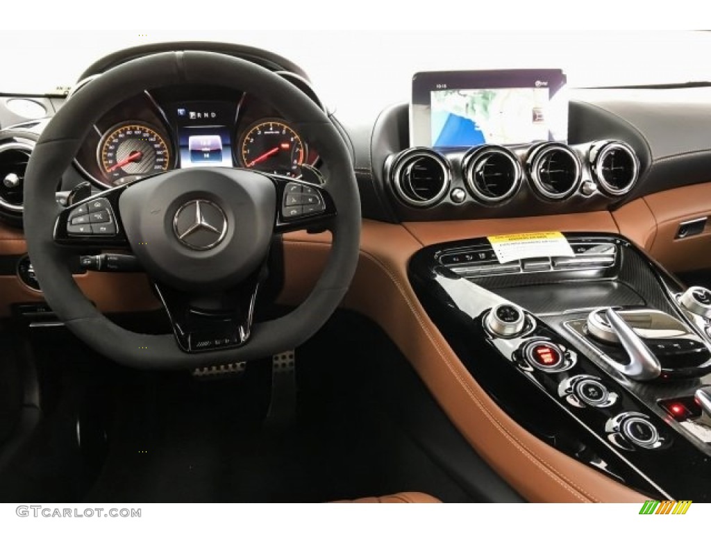 2019 AMG GT C Coupe - Selenite Grey Metallic / Saddle Brown photo #4