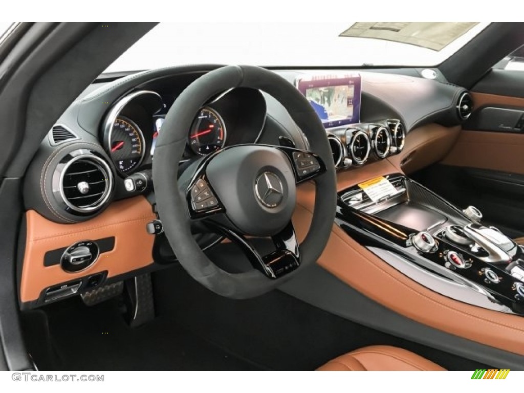 2019 Mercedes-Benz AMG GT C Coupe Saddle Brown Dashboard Photo #130873075