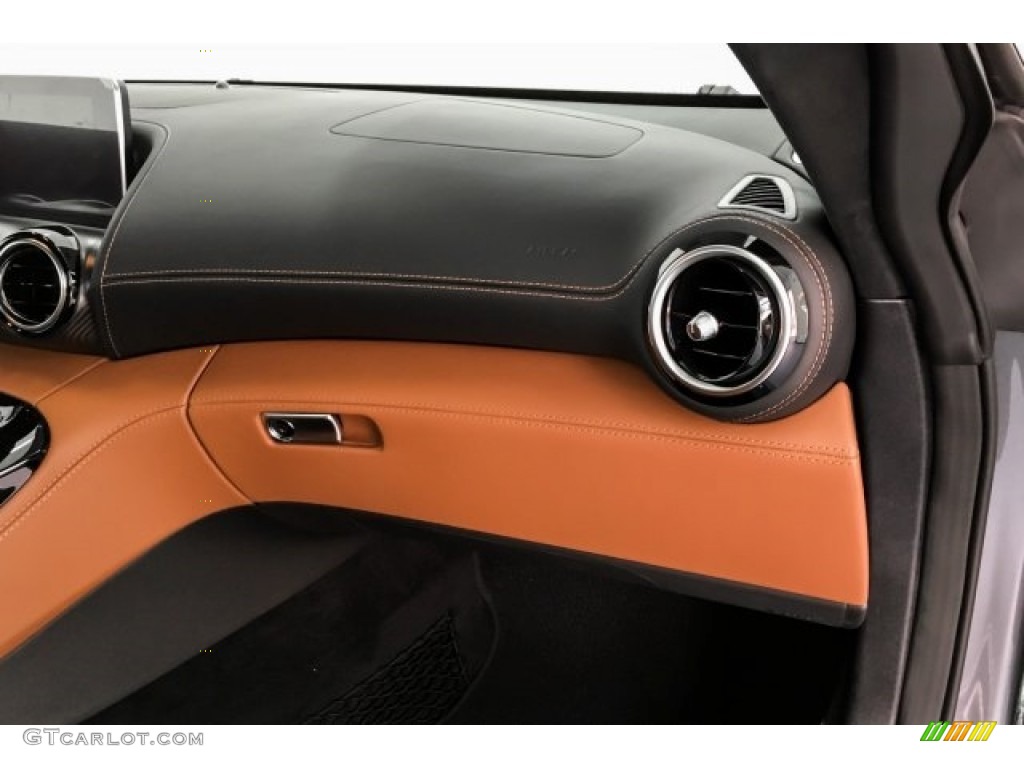 2019 Mercedes-Benz AMG GT C Coupe Saddle Brown Dashboard Photo #130873206