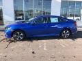 2019 Agean Blue Metallic Honda Civic LX Sedan  photo #2