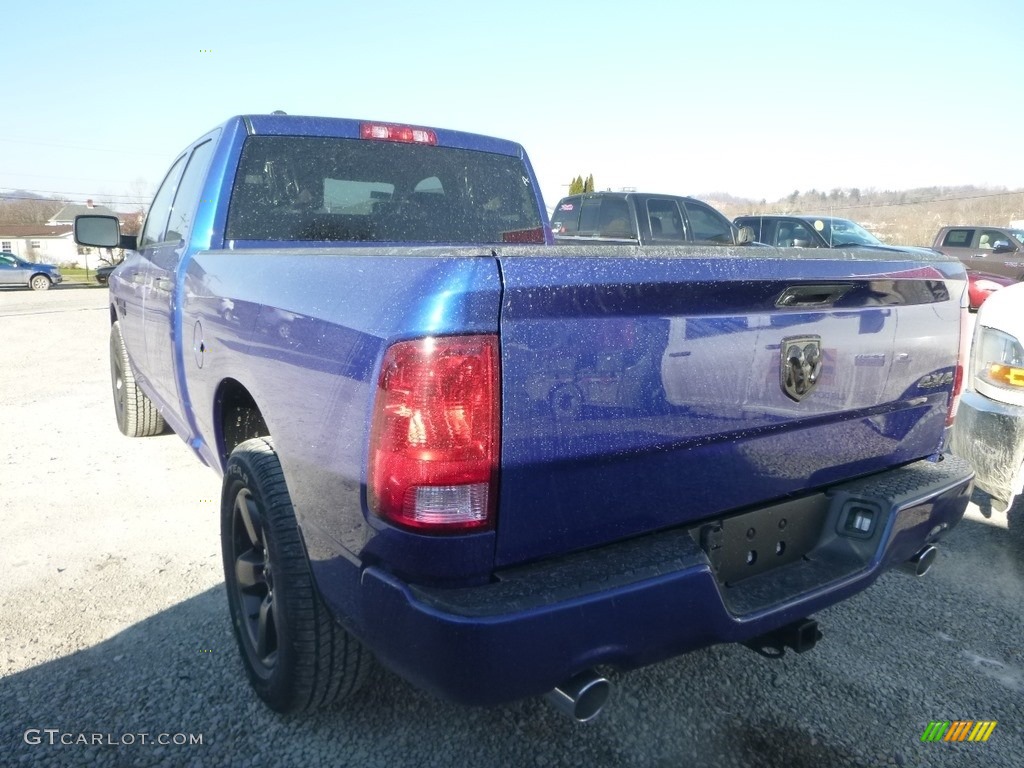 2019 1500 Classic Express Quad Cab 4x4 - Blue Streak Pearl / Black/Diesel Gray photo #3