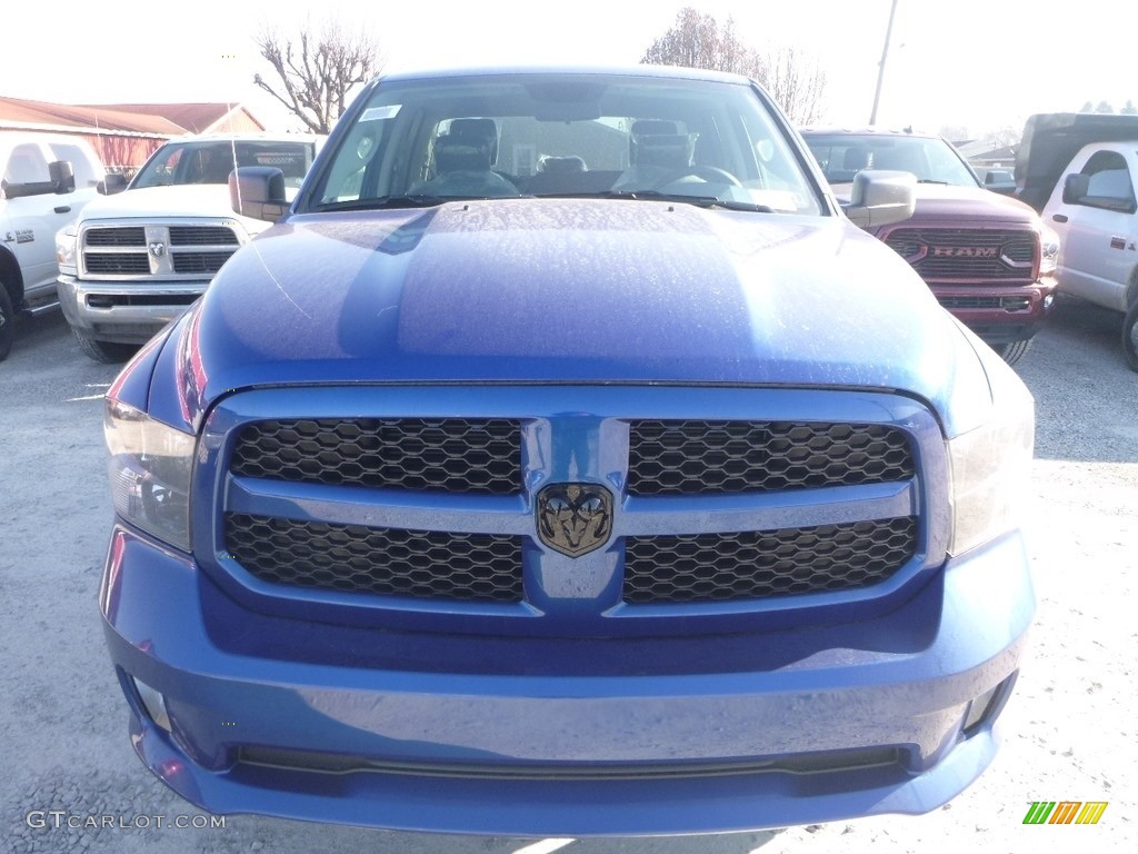 2019 1500 Classic Express Quad Cab 4x4 - Blue Streak Pearl / Black/Diesel Gray photo #7