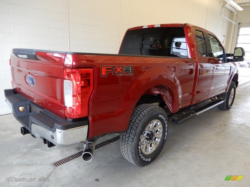 2019 F250 Super Duty XLT SuperCab 4x4 - Ruby Red / Earth Gray photo #2