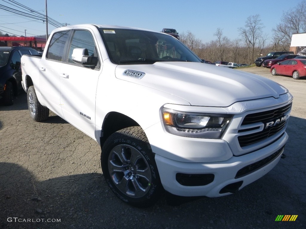 2019 1500 Big Horn Crew Cab 4x4 - Bright White / Black/Diesel Gray photo #9