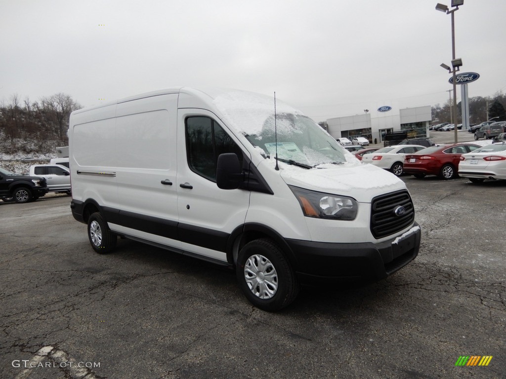 2019 Transit Van 350 MR Long - Oxford White / Pewter photo #1