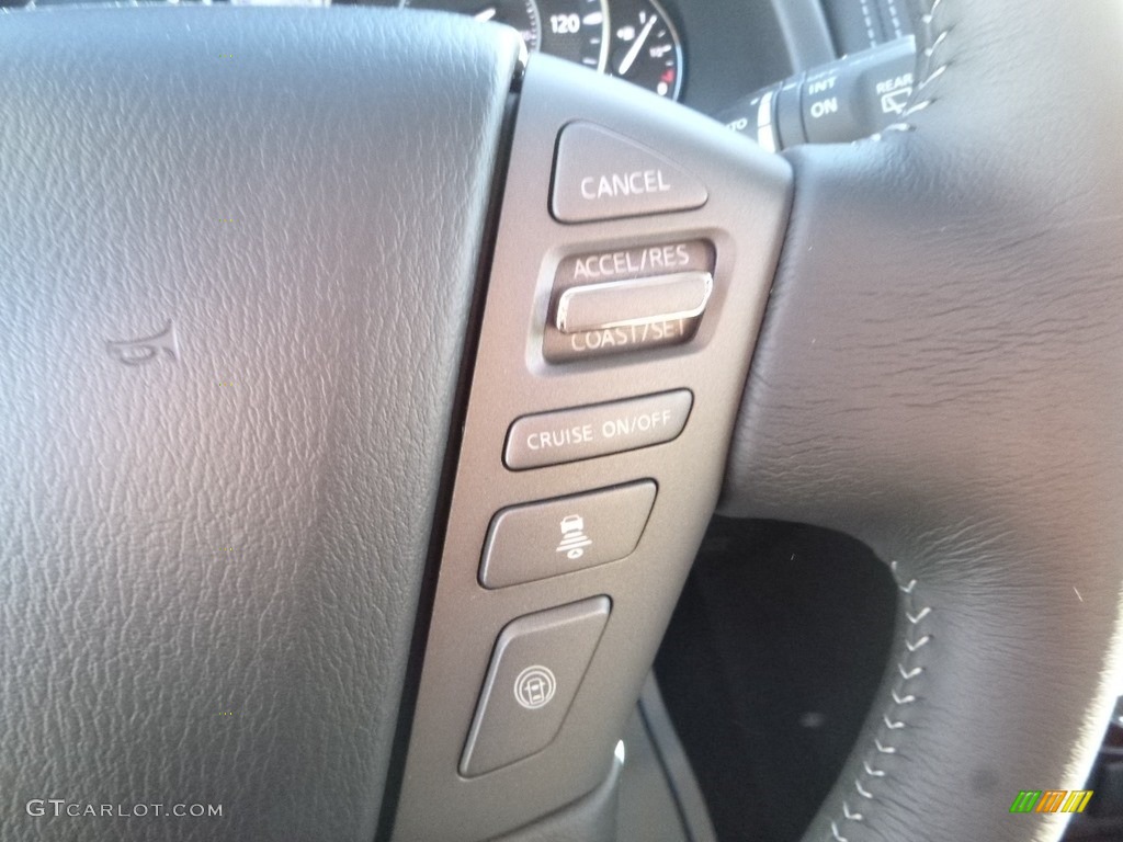 2019 Nissan Armada SL 4x4 Almond Steering Wheel Photo #130878528