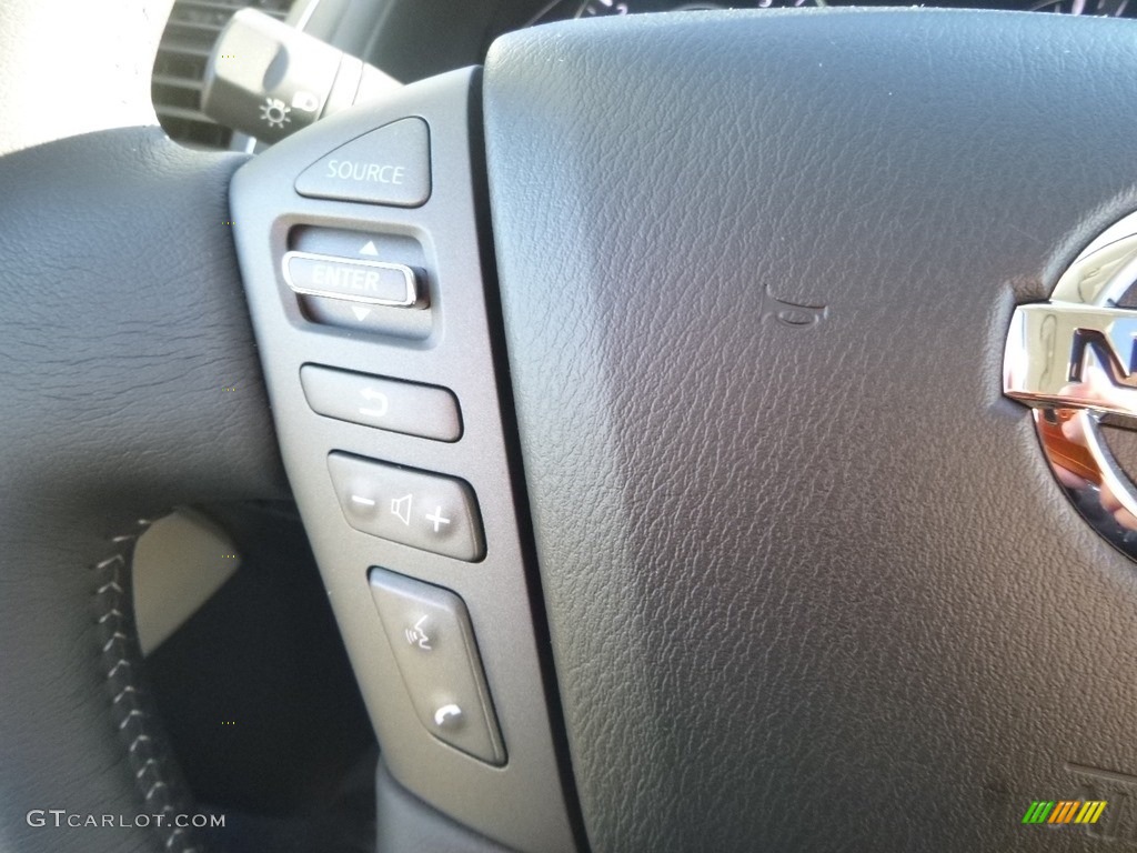 2019 Nissan Armada SL 4x4 Almond Steering Wheel Photo #130878558