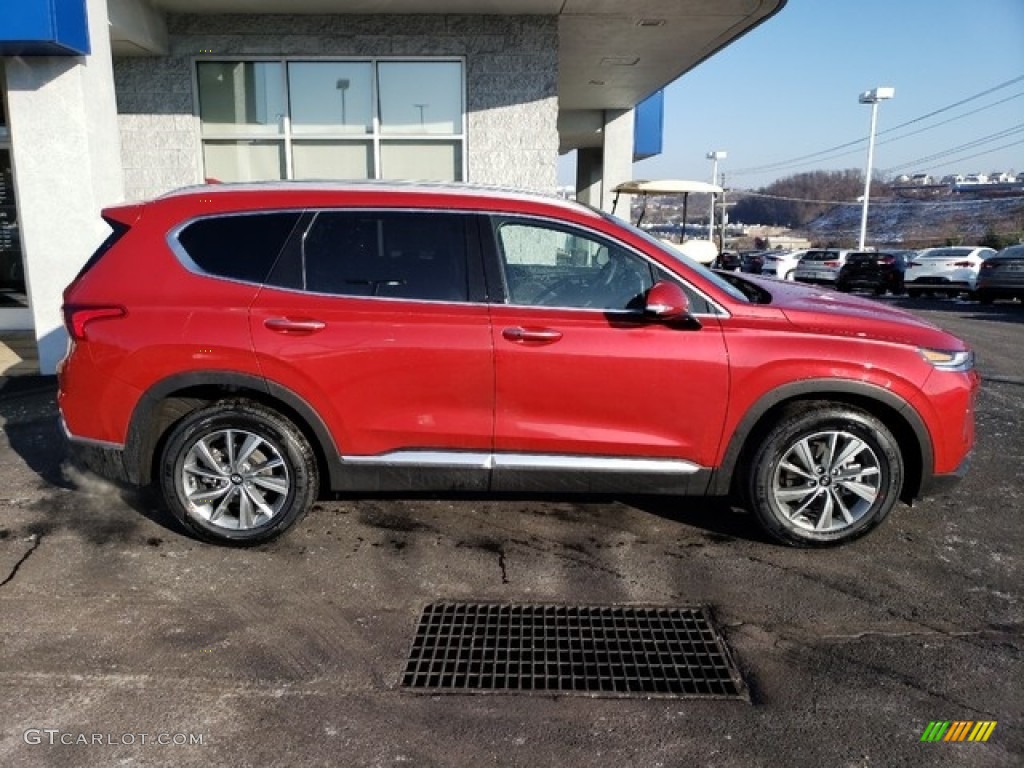 Scarlet Red 2019 Hyundai Santa Fe Ultimate AWD Exterior Photo #130879467