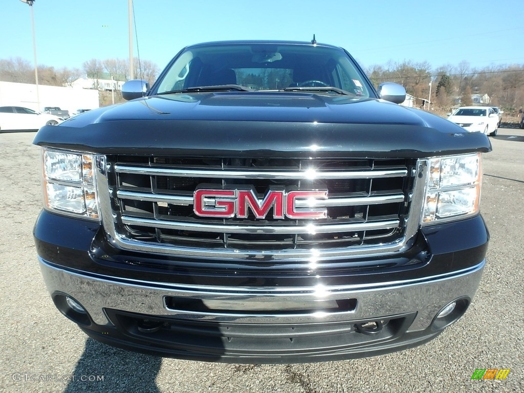 2013 Sierra 1500 SLE Extended Cab 4x4 - Deep Indigo Metallic / Ebony photo #3