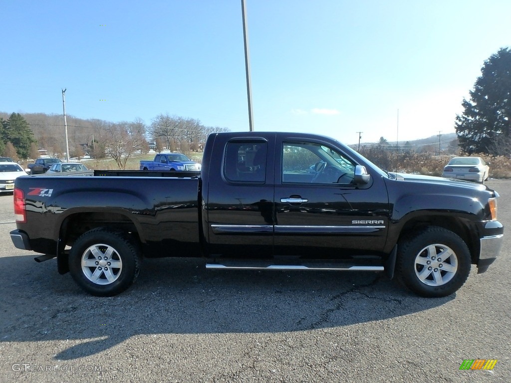 2013 Sierra 1500 SLE Extended Cab 4x4 - Deep Indigo Metallic / Ebony photo #5