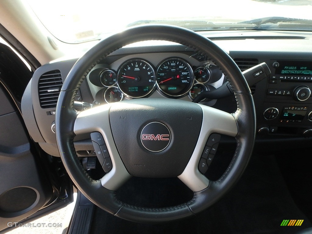 2013 Sierra 1500 SLE Extended Cab 4x4 - Deep Indigo Metallic / Ebony photo #24