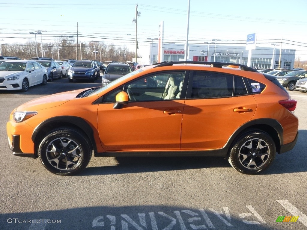 2019 Crosstrek 2.0i Premium - Sunshine Orange / Gray photo #6